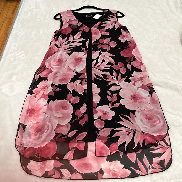 Connected Apparel two layered midi dress size 8 - Picture 6 of 11